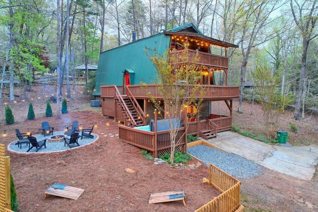Near Downtown Helen - Hottub, Sauna, Game Room, Fire Pit Ngoại thất bức ảnh